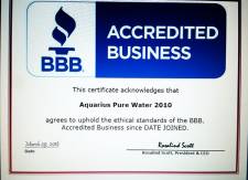 Better Business Bureau certificate